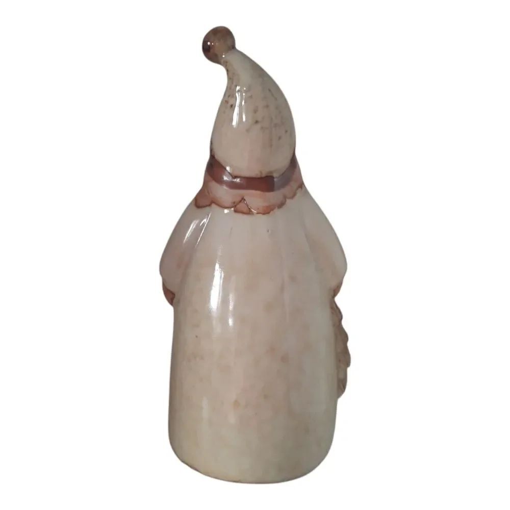 Ceramic Pottery Farmhouse Santa Figure - Picture 4 of 6